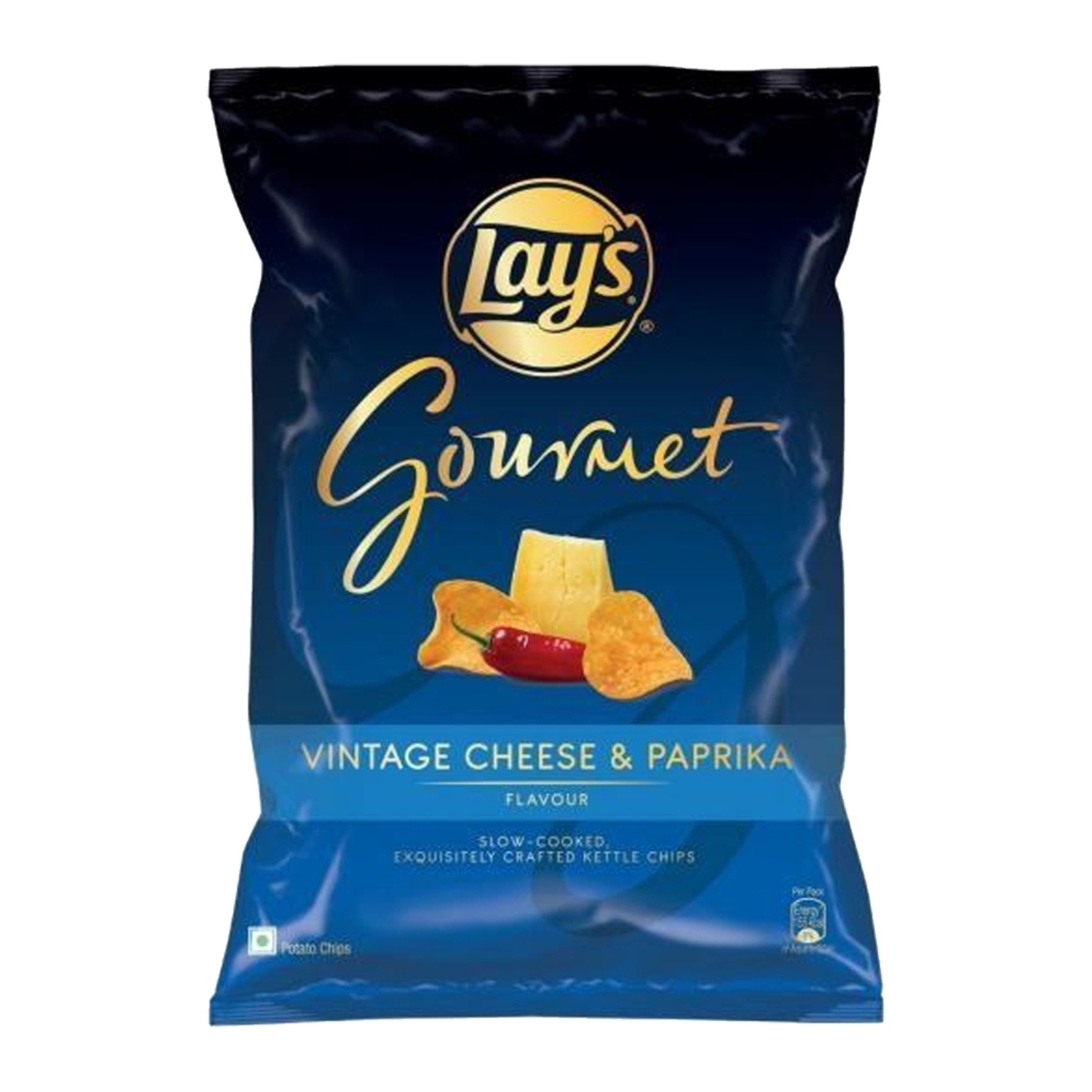 Lays Gourmet Vintage Cheese & Paprika Potato Chips: 80 gms