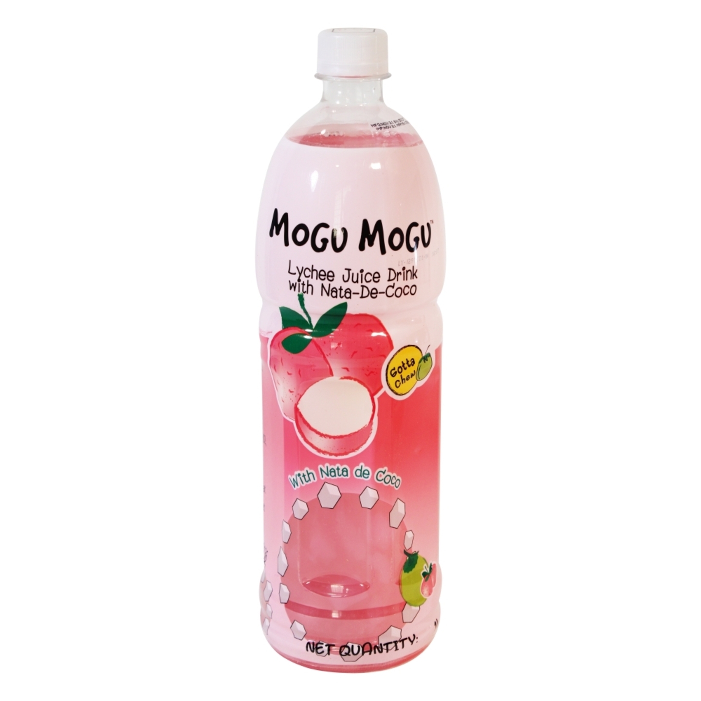 Mogu Mogu Lychee Juice Drink With Nata De Coco: 1 Litre