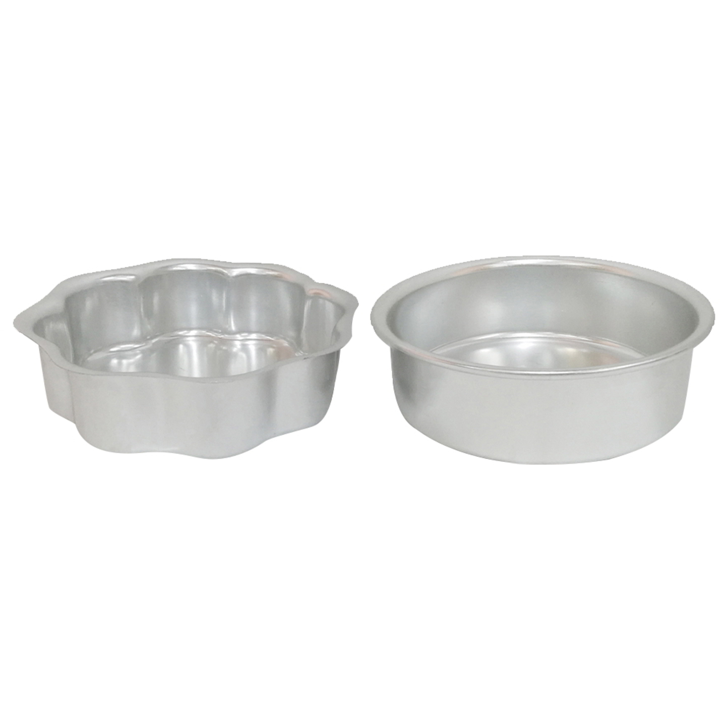 Aluminium Cake Baking Mould - 6 Inches: 2 Pieces