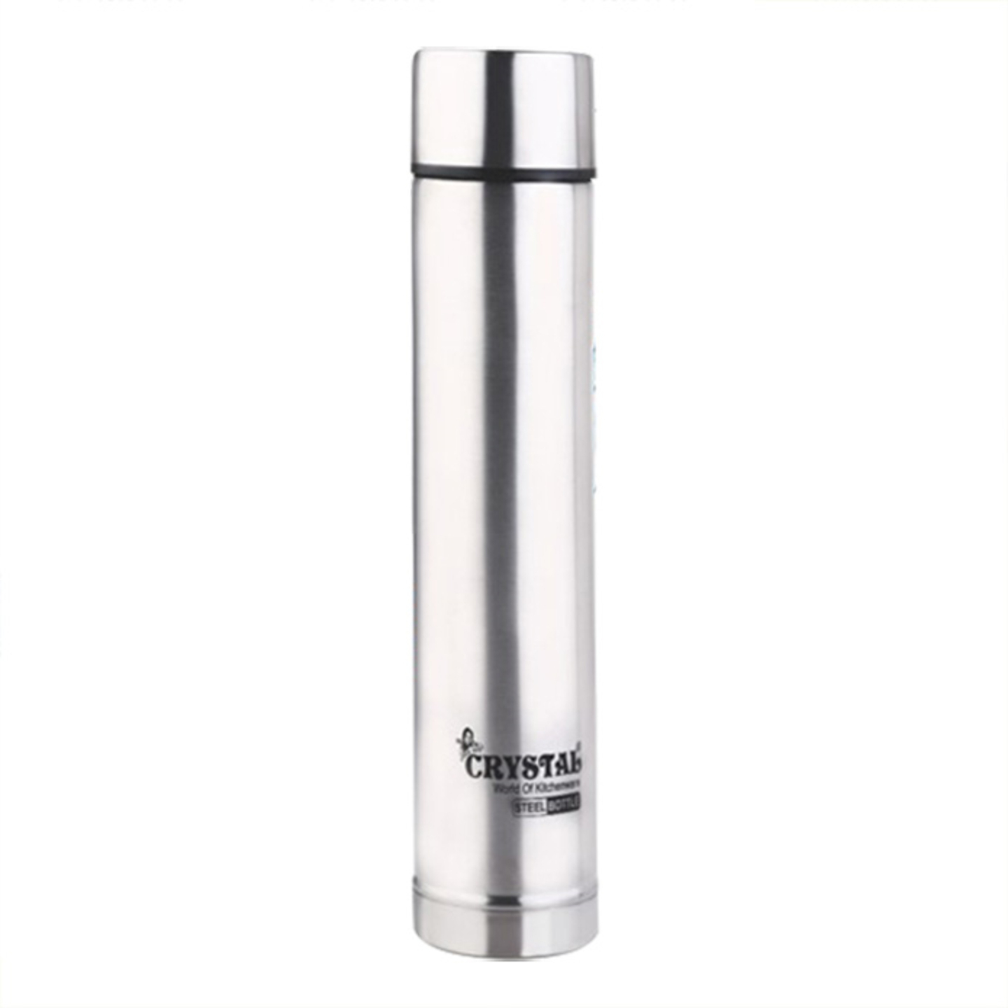 Crystal Stainless Steel Capsule Water Bottle: 1 Litre