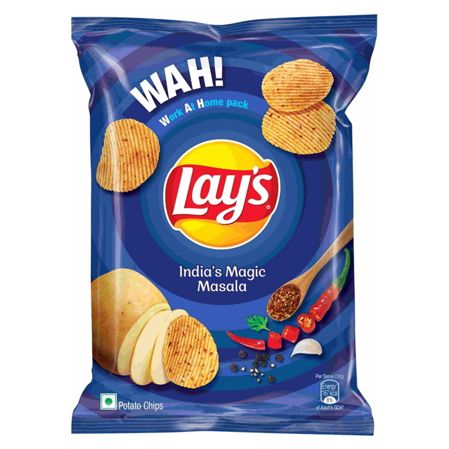 Lay's India's Magic Masala Potato Chips: 157 gms