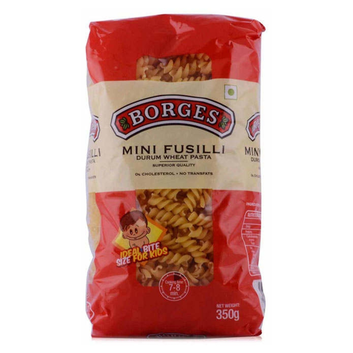 Borges Mini Fusilli Durum Wheat Pasta: 350 gms