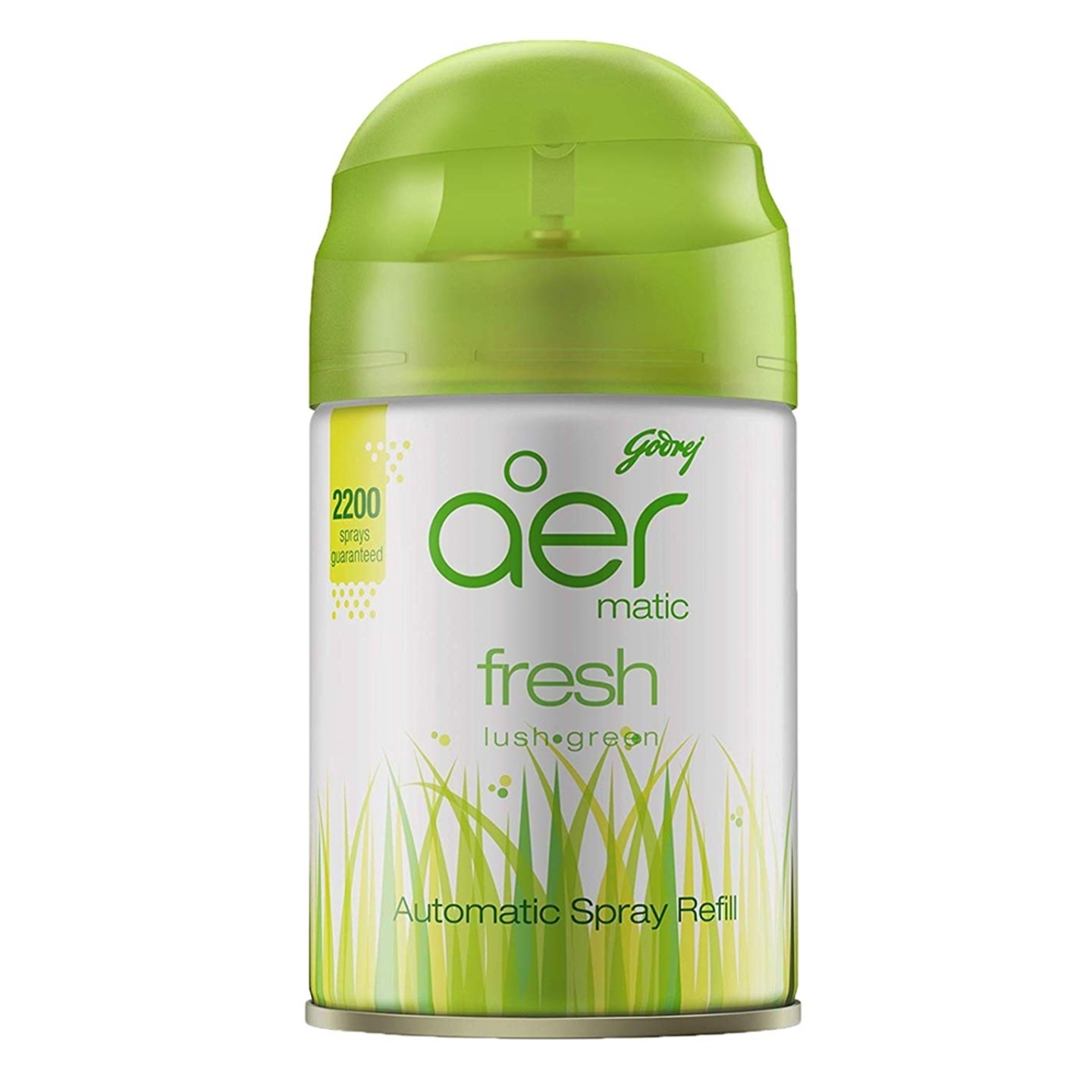 Godrej Aer Matic Automatic Air Freshener - Fresh Lush Green: 225 ml