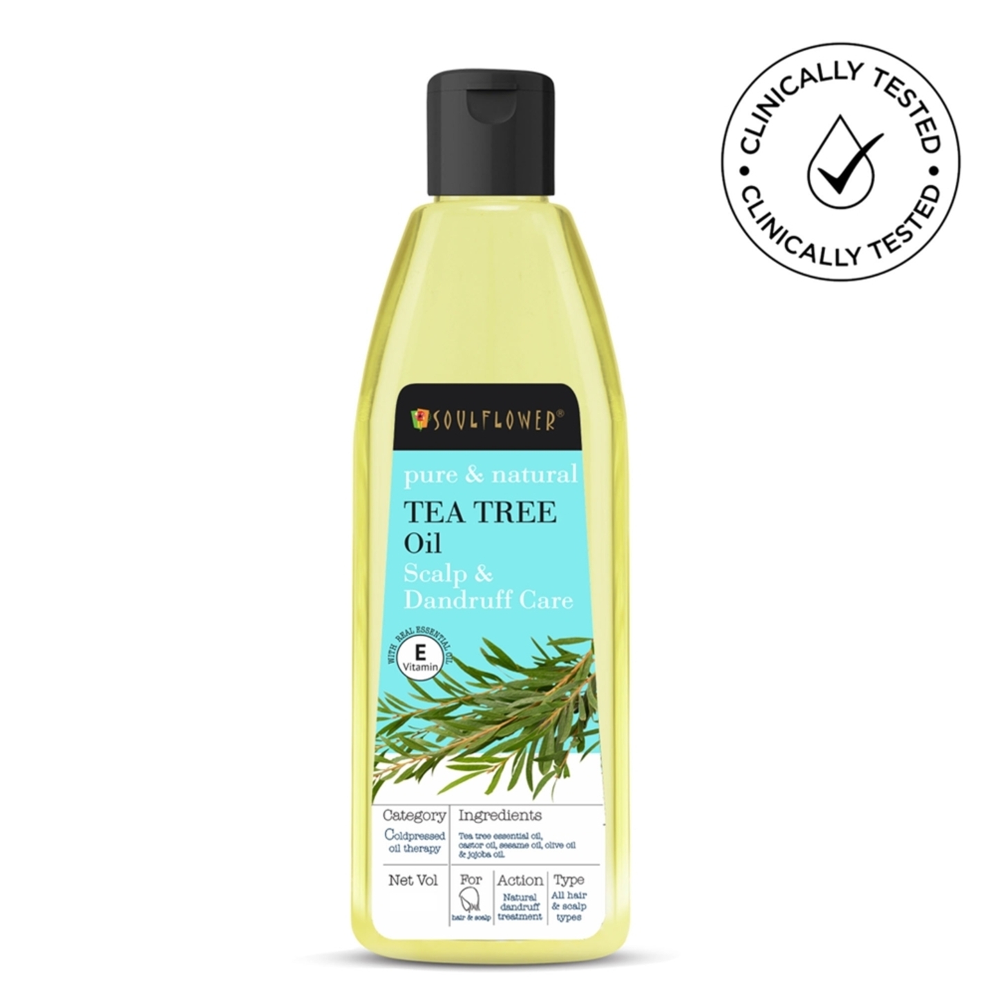 Soulflower Tea Tree Anti-Dandruff Hair Oil: 120 ml