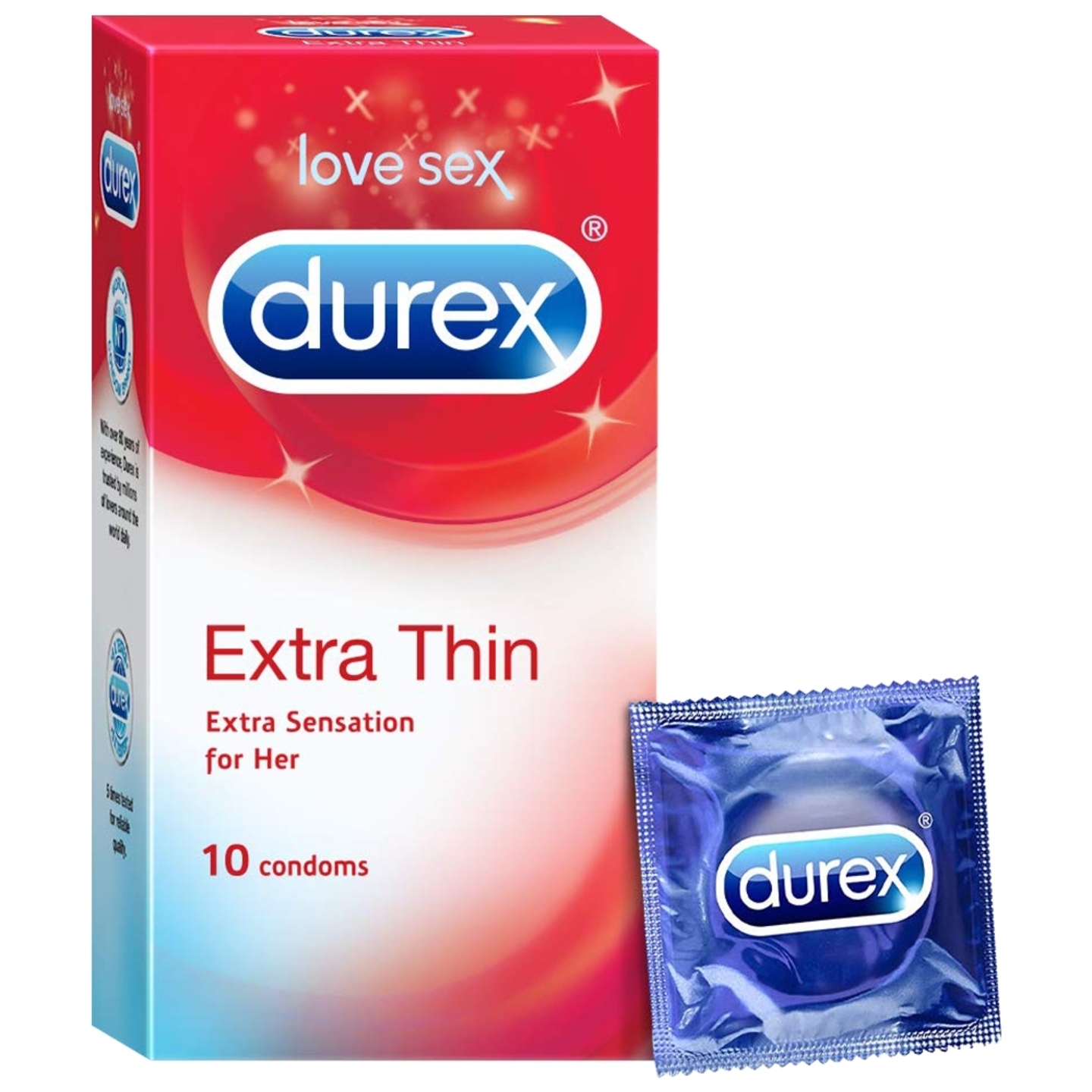 Durex Extra Thin Condoms: 10 Pieces