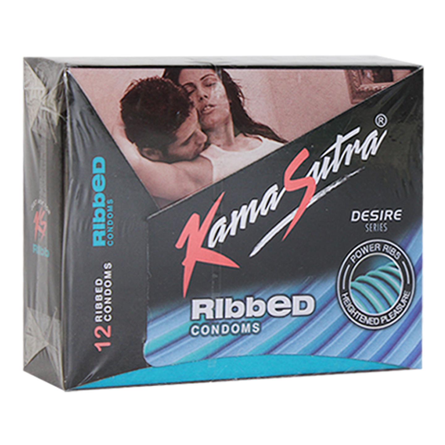 Kamasutra Ribbed Condoms: 12 Pieces