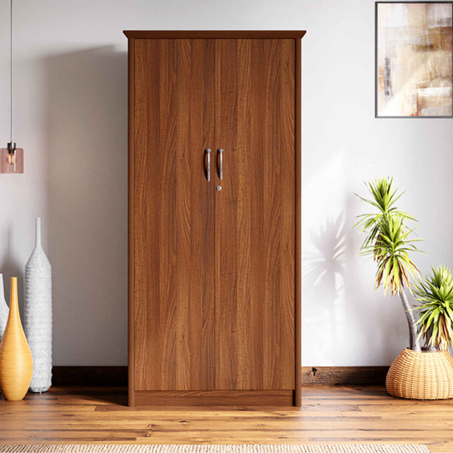 Godrej Adriana 2 Door Wooden Wardrobe