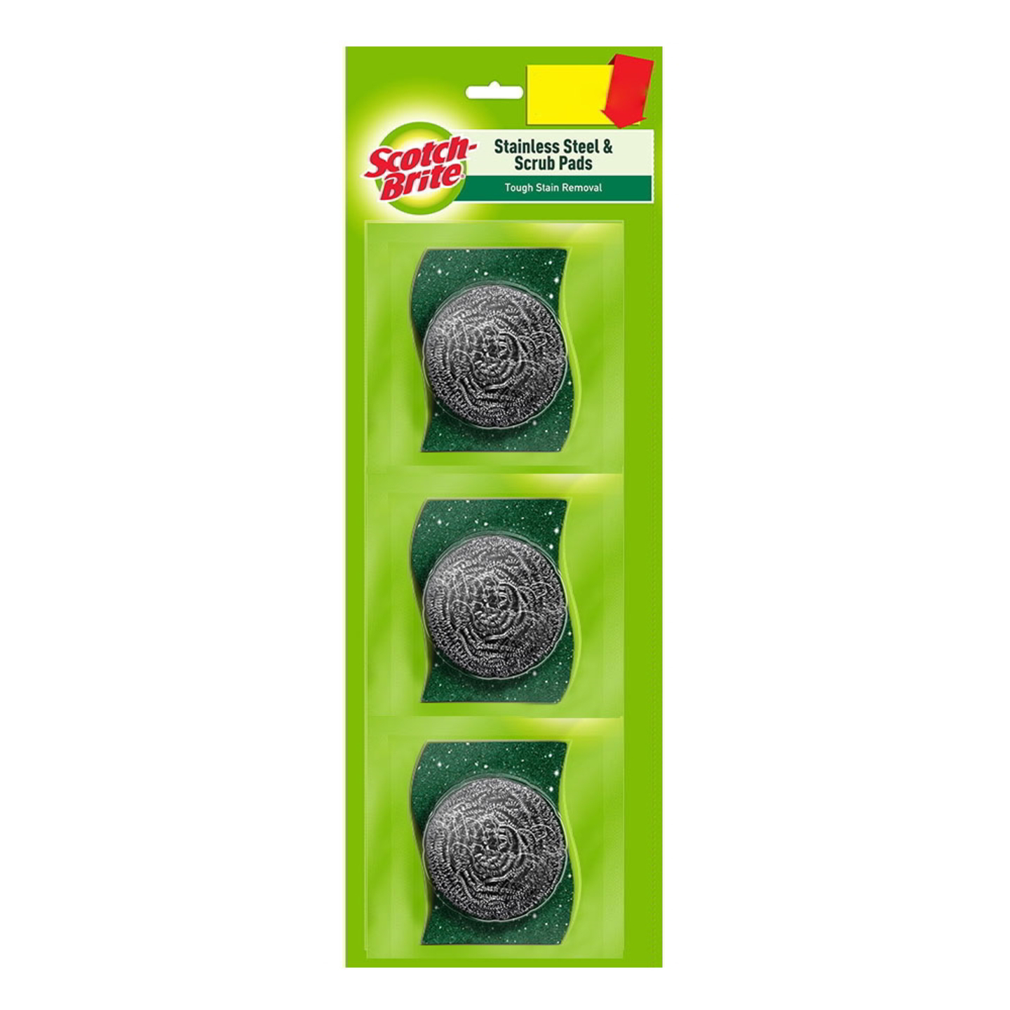 Scotch Brite Steel Scrubber: 3 Units