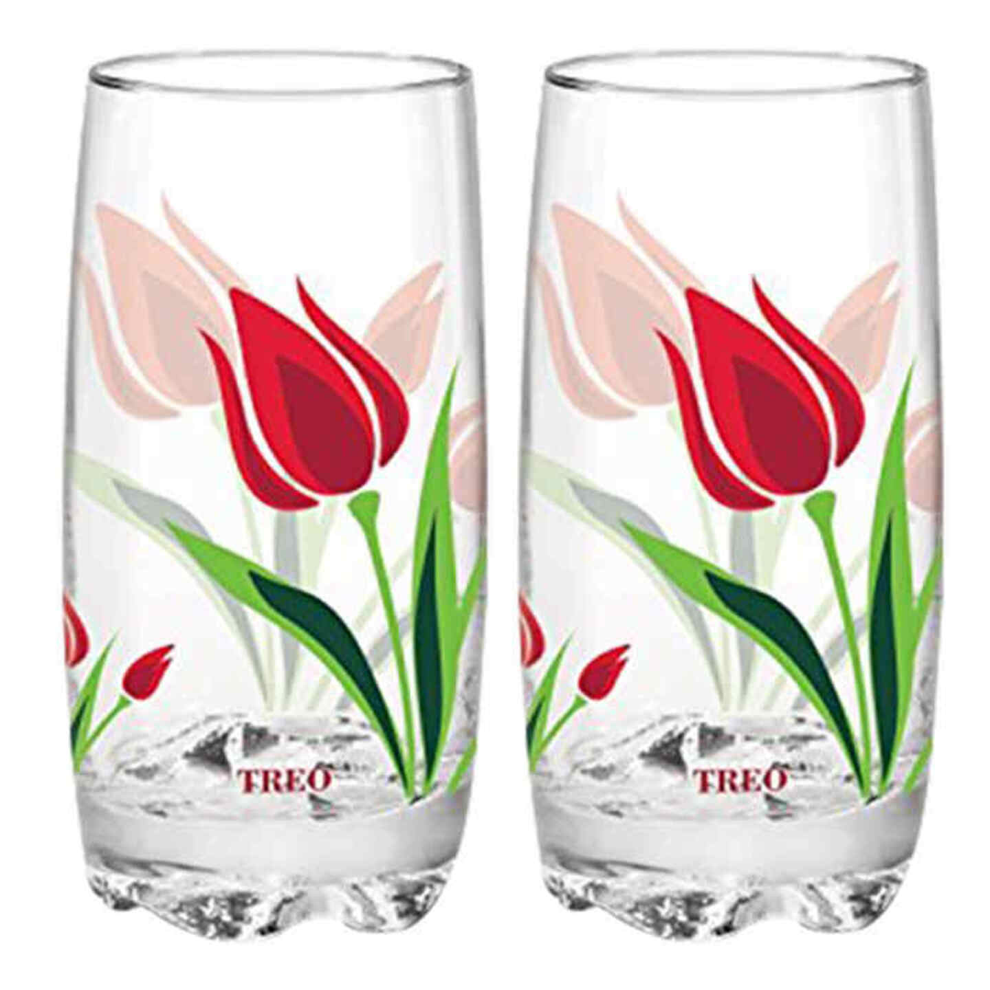 Treo Lyon Glass Tumbler Assorted - 300 ml: 6 Pieces