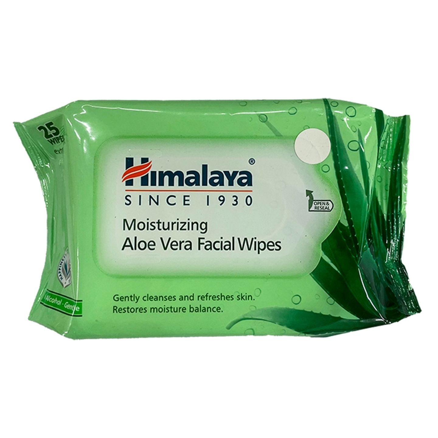 Himalaya Moisturizing Aloe Vera Facial Wipes: 25 Wipes