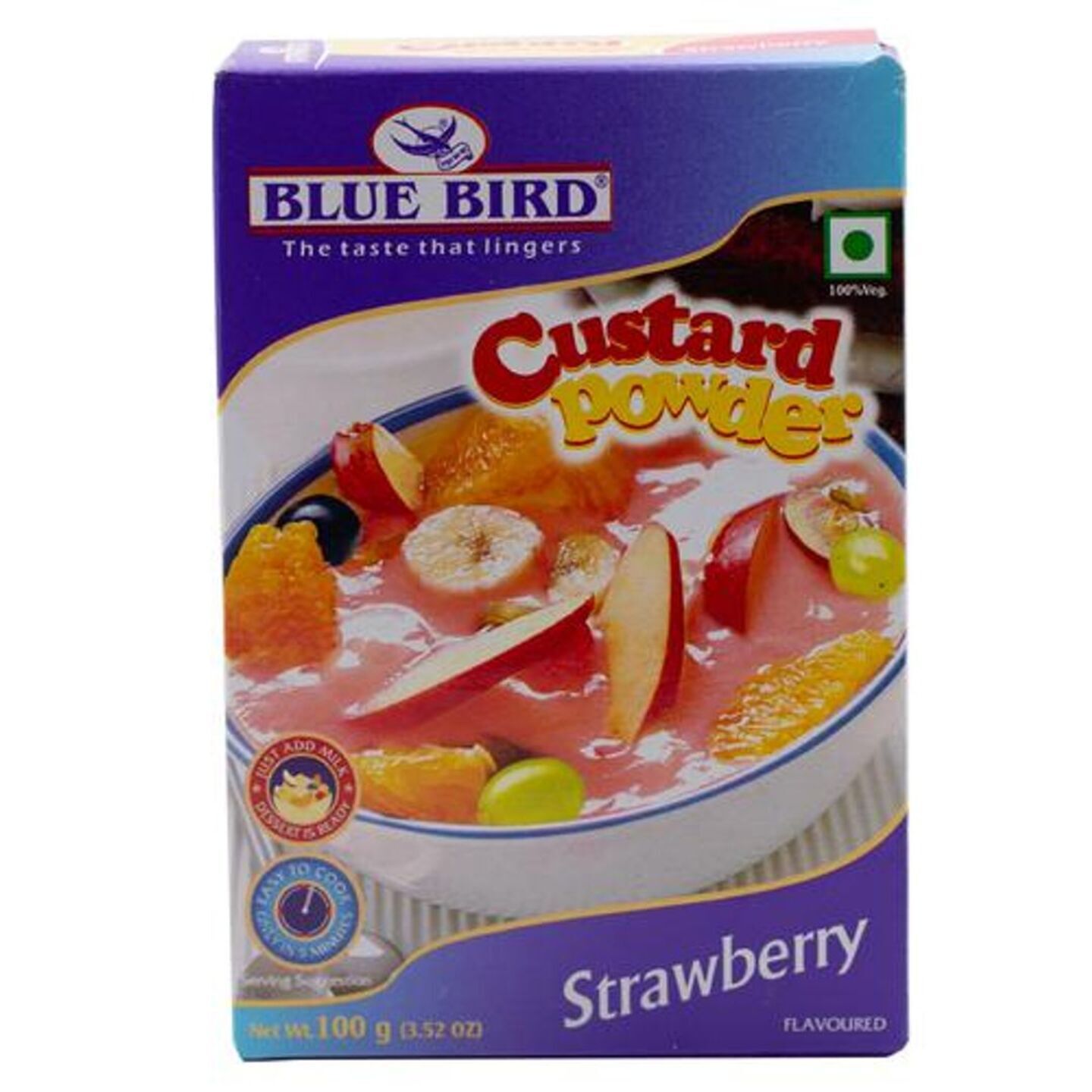 Blue Bird Custard Powder Strawberry: 100 gms