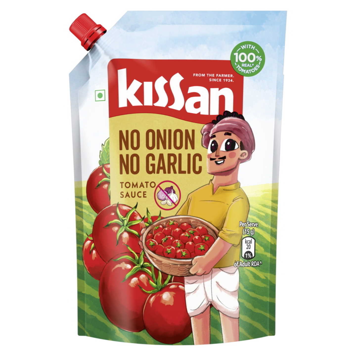 Kissan Tomato Sauce - No Onion No Garlic: 850 gms