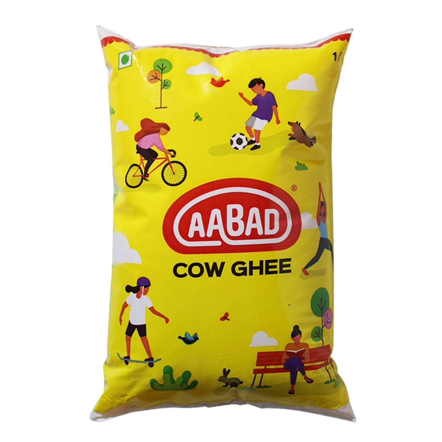 Aabad Cow Ghee Pouch 1 L