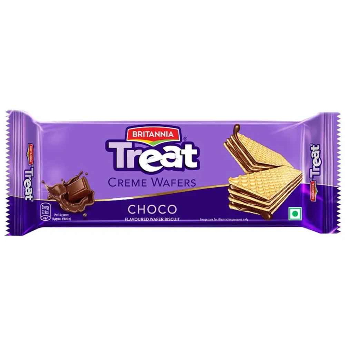 Britannia Treat Choco Creme Wafers: 55 gms