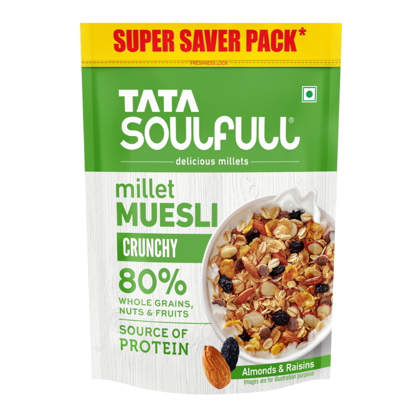 Tata Soulfull Millet Muesli - Crunchy: 1 kg