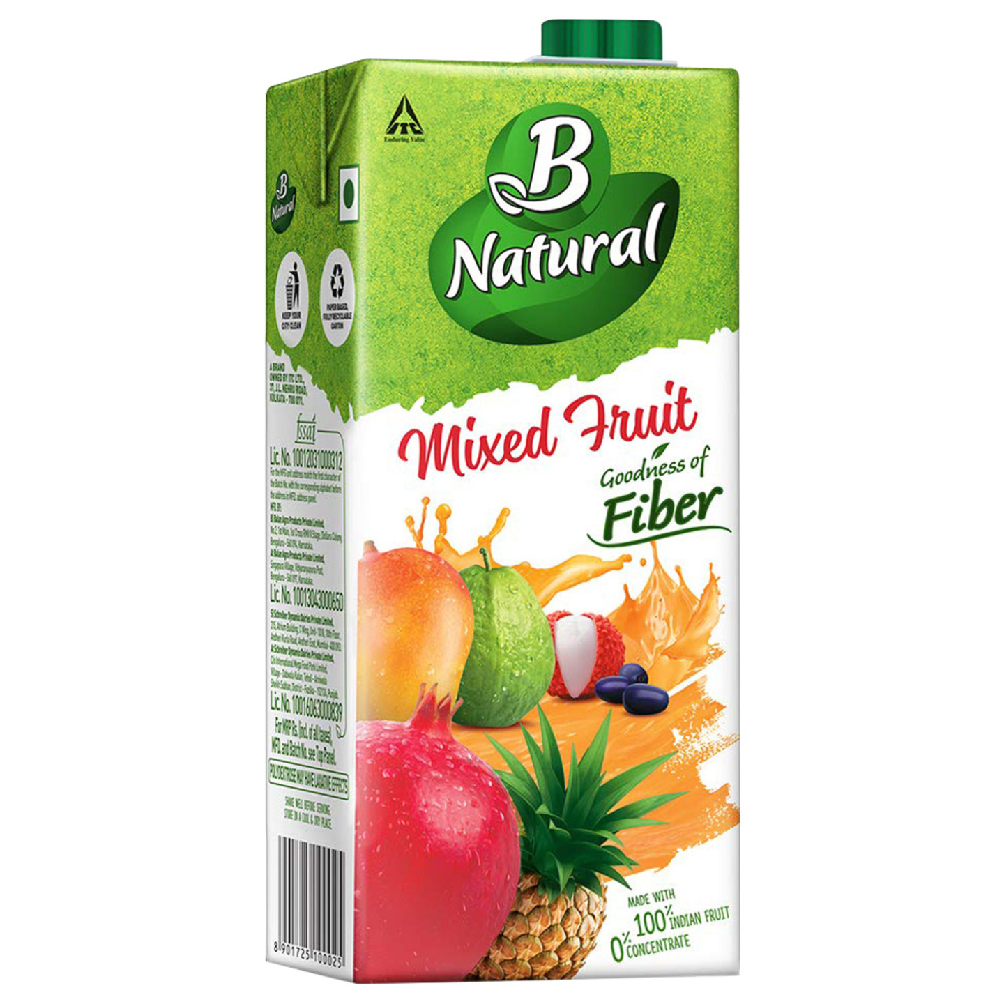 B Natural Mixed Fruit Beverage: 1 Litre