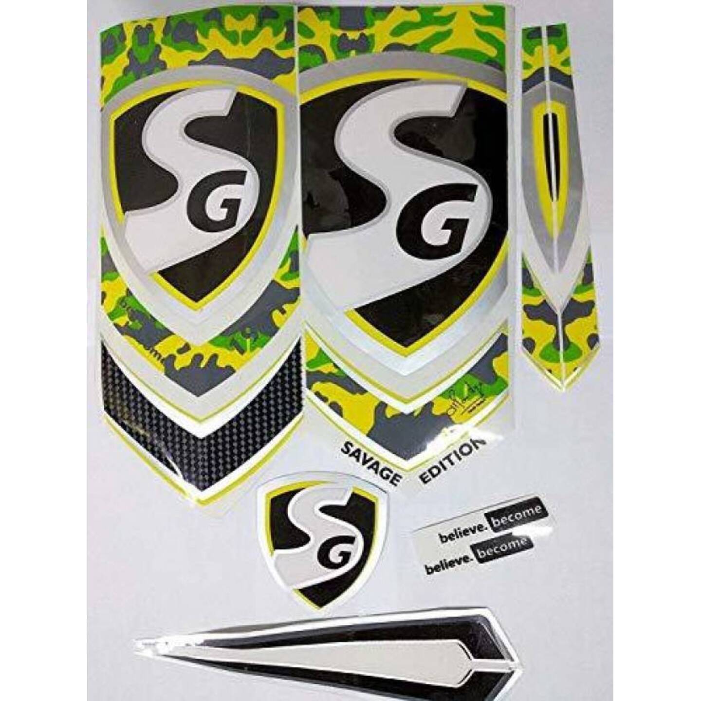 SG Cricket Bat Sticker (Multicolor)