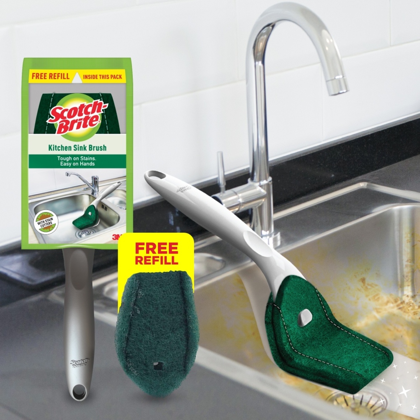 Scotch Brite Kitchen Sink Brush: 1 Unit