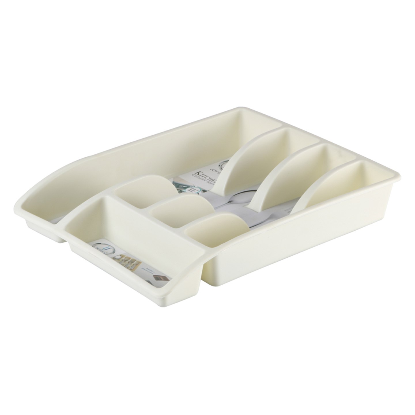 Joyo Kitchen Cutlery Tray - Ivory: 1 Unit