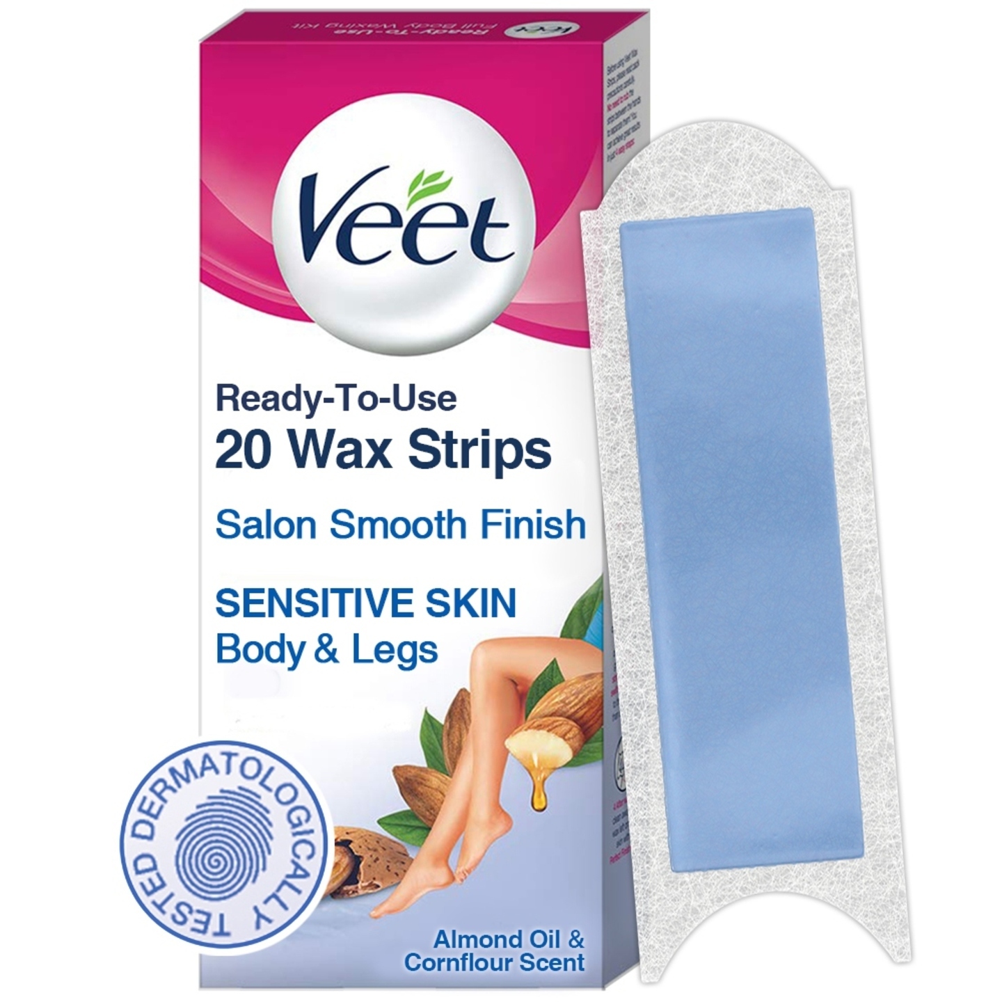 Veet Full Body Waxing Kit - Sensitive Skin: 20 Wax Strips