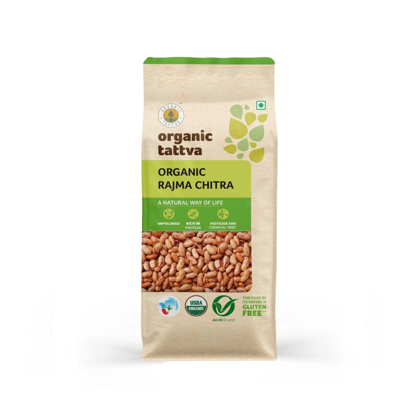 Organic Tattva Organic Rajma Chitra 1 Kg (ओर्गनिक् तत्व ओर्गनिक् राजमा १ किलो)