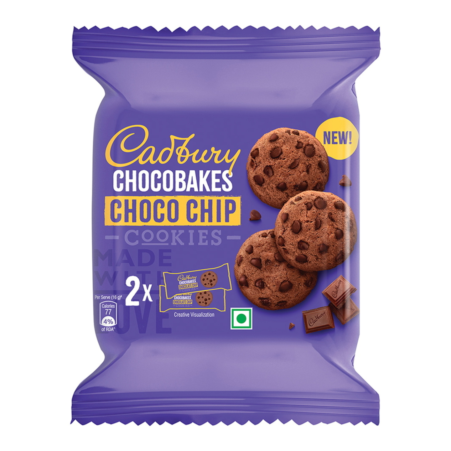 Cadbury Chocobakes Choco Chip Cookies: 167 gms