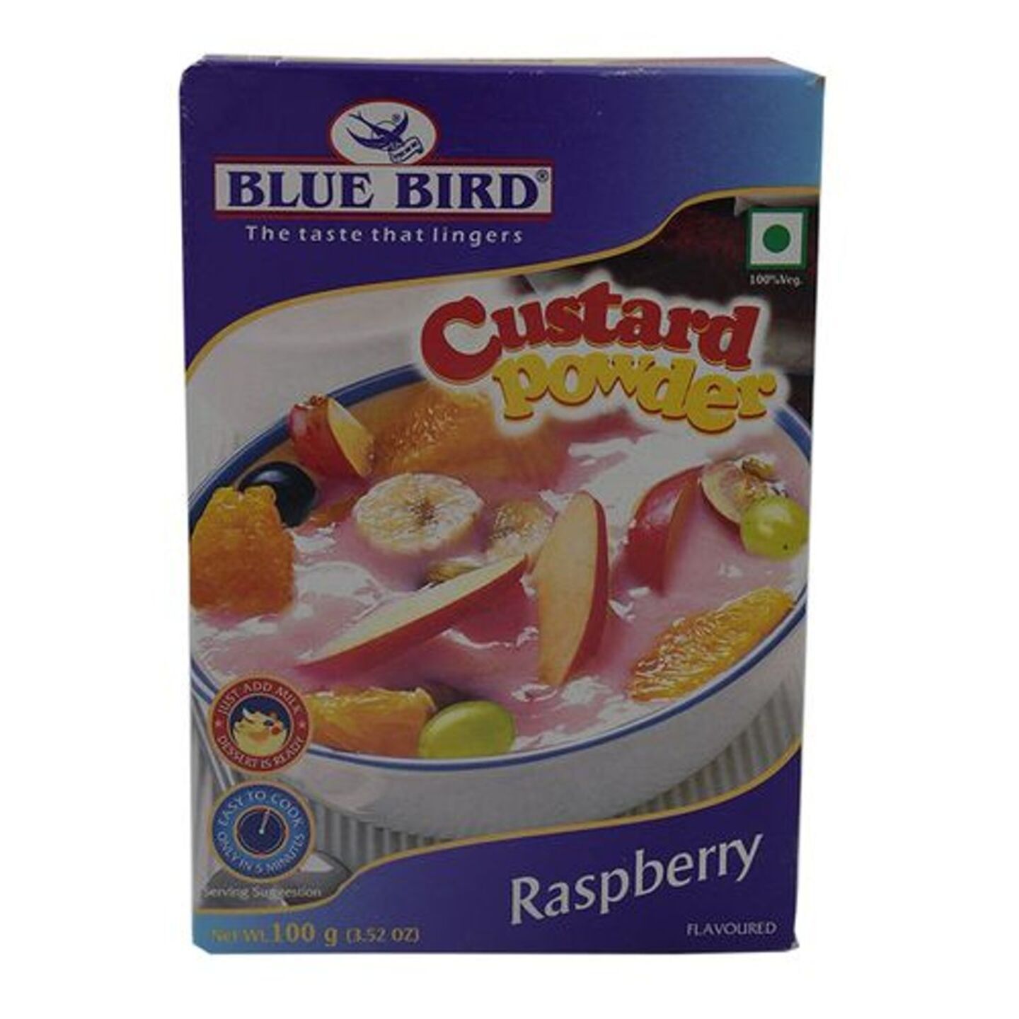 Blue Bird Custard Powder Raspberry: 100 gms