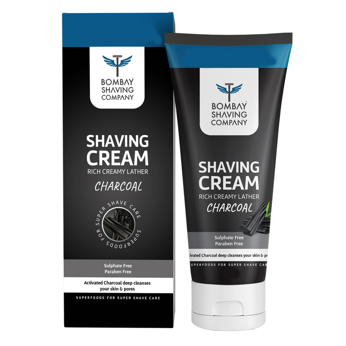 Bombay Shaving Company Charcoal Shaving Cream: 78 gms