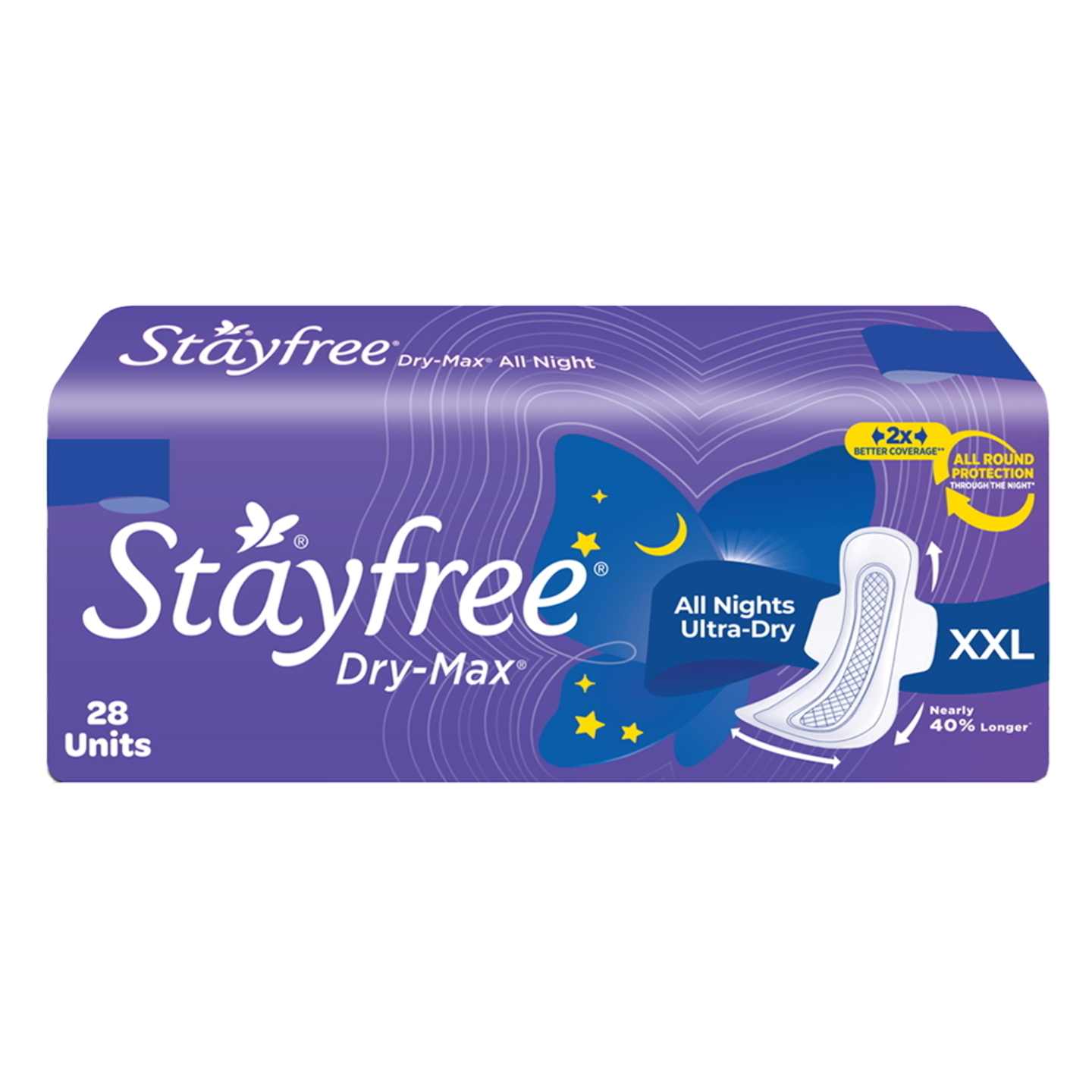 Stayfree Dry Max All Night Ultra Dry XXL