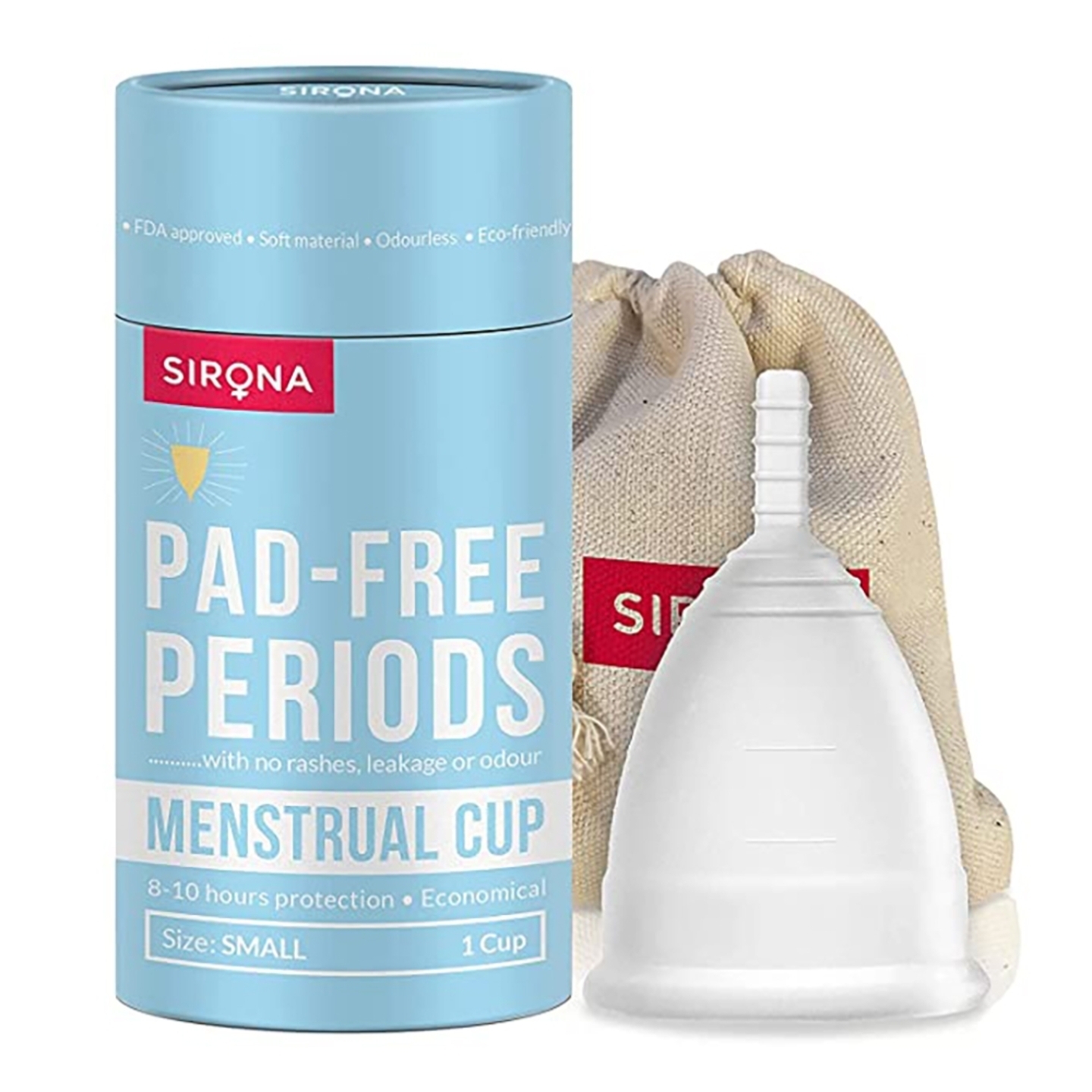 Sirona Reusable Menstrual Cup - Small: 1 Unit