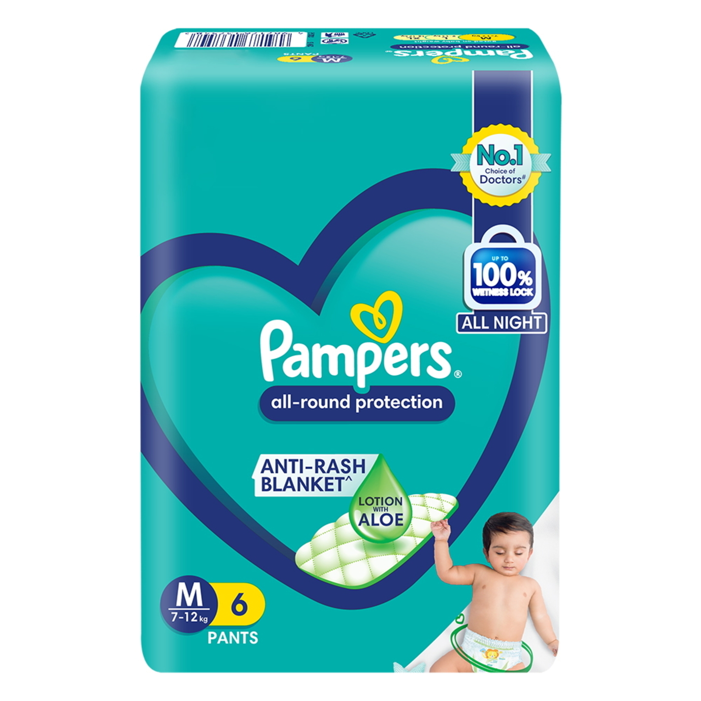 Pampers All Round Protection Pants M (7-12 kg): 6 Units