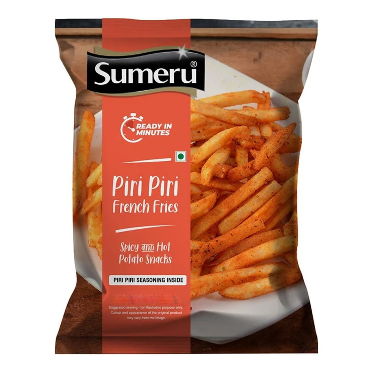 Sumeru Piri Piri Masala French Fries - Crispy & Spicy: 800 gms