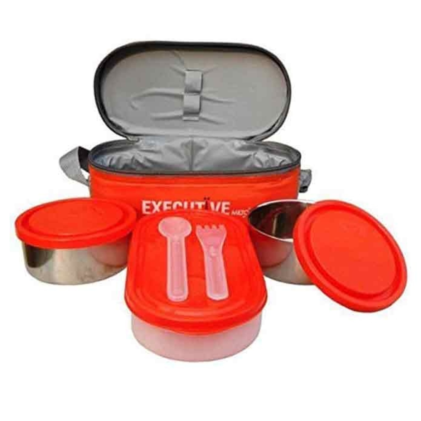 Milton Executive Lunch - Red: Set of 3 Containers