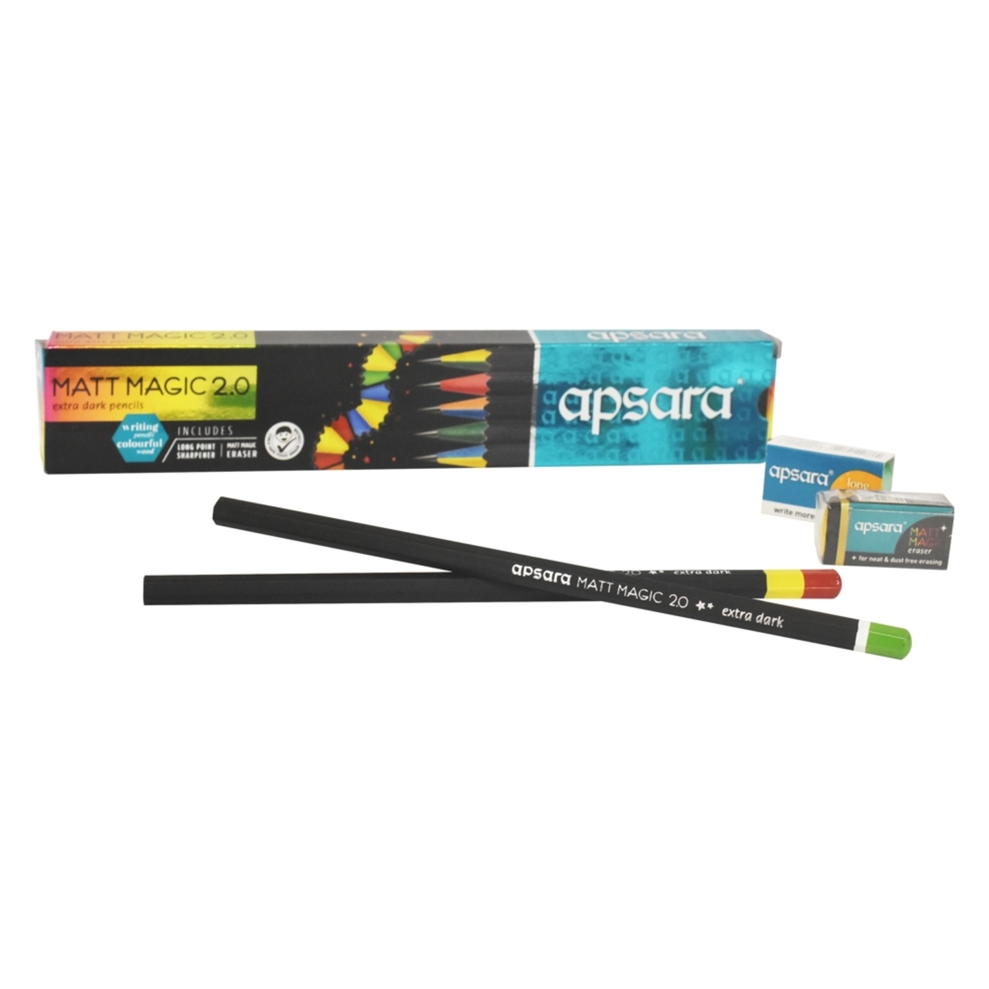 Apsara Matt Magic 2.0 Extra Dark Pencil: 10 Pieces