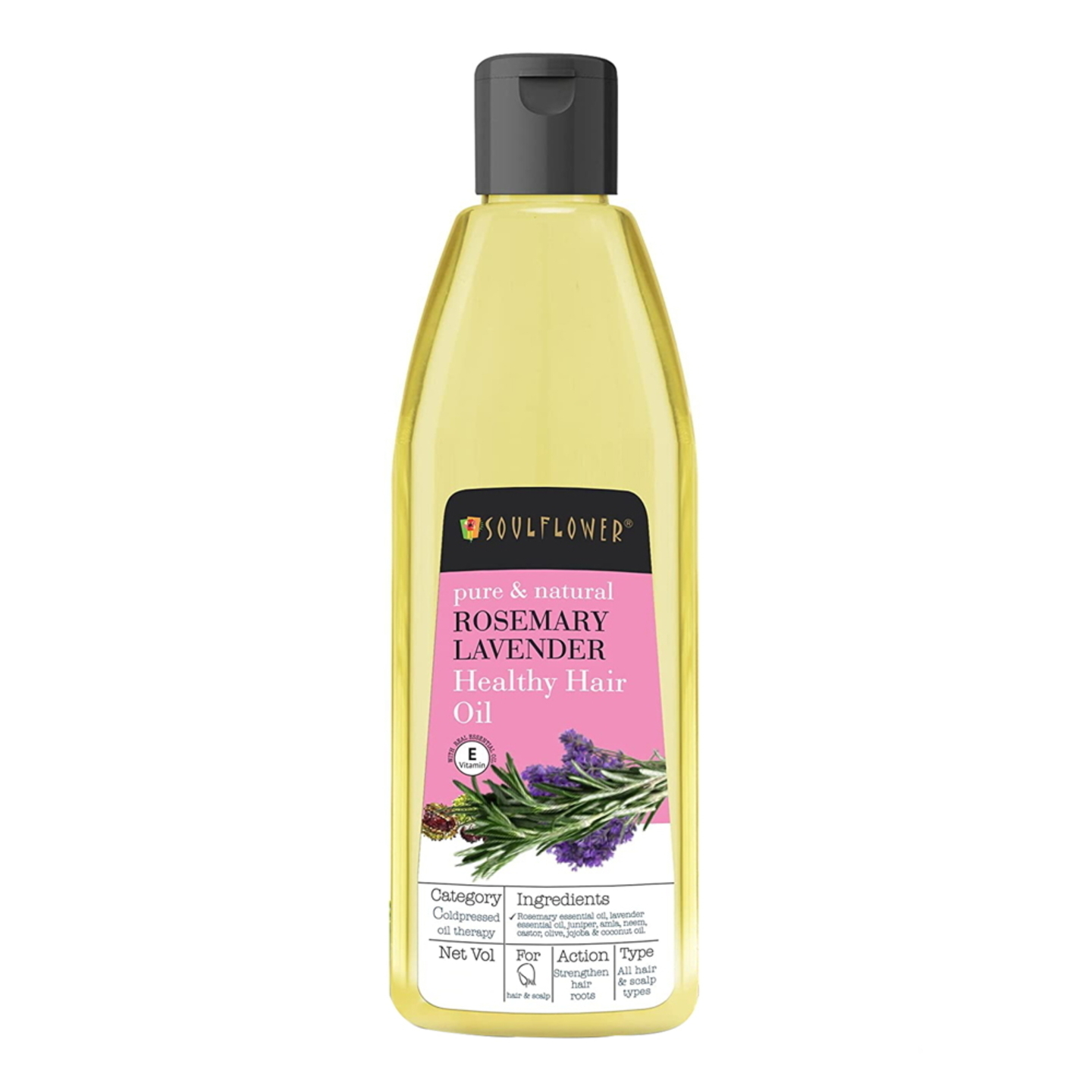 Soulflower Rosemary Lavender Hair Oil: 120 ml