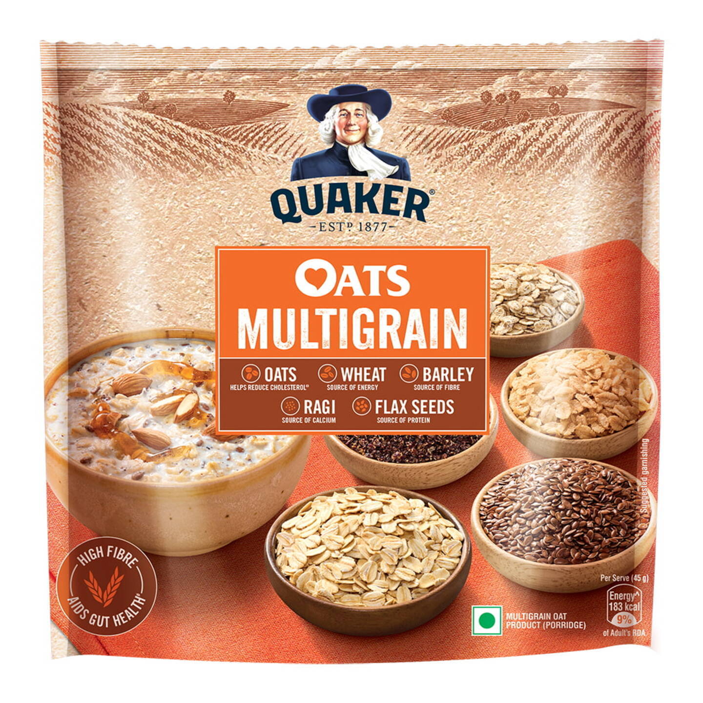 Quaker Oats Multigrain Rolled Oats: 300 gms