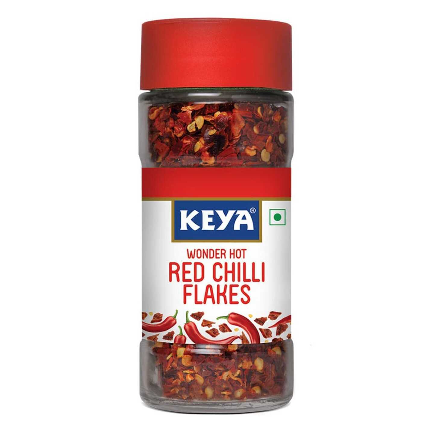 Keya Wonder Hot Red Chilli Flakes: 40 gms