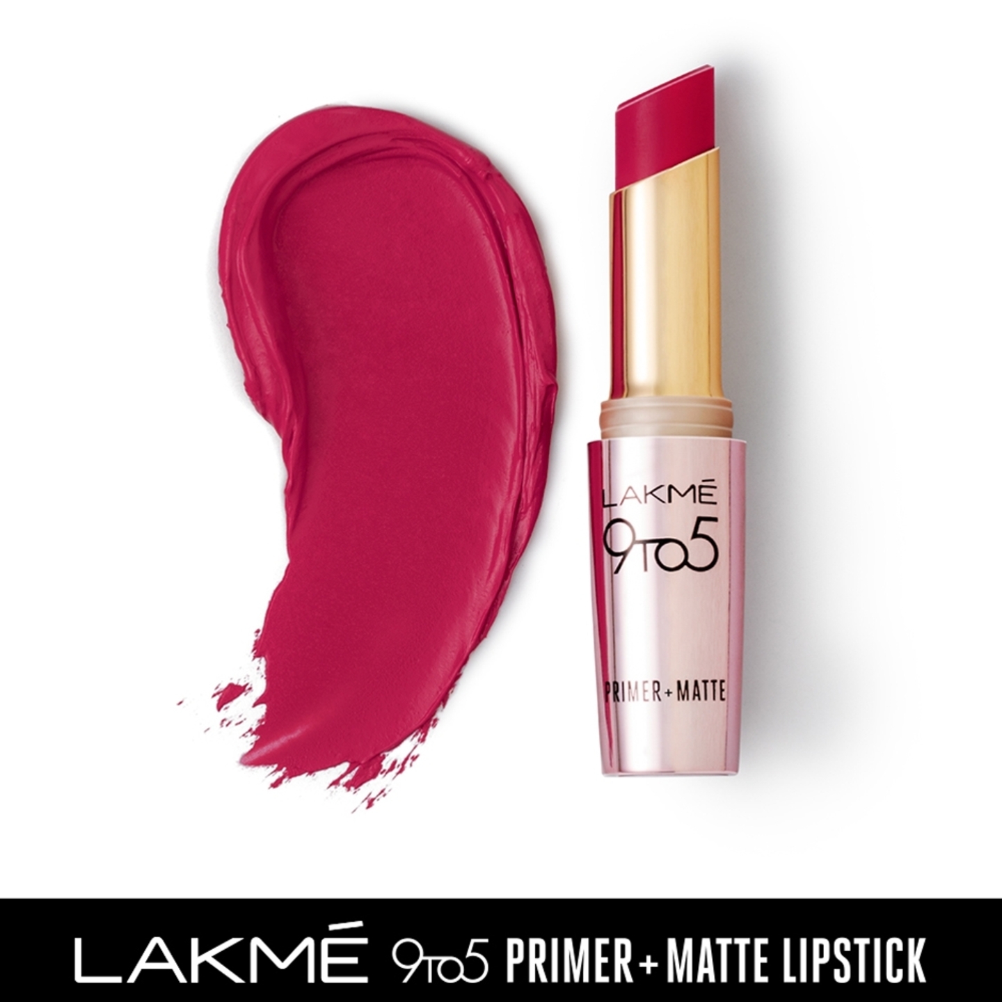 Lakme 9to5 Primer + Matte Lipstick - Rose Day: 3.6 gms