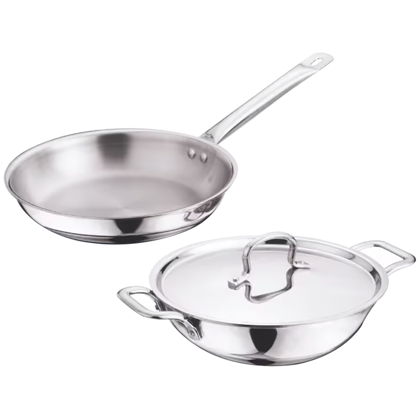 Stainless Steel Triply Cookware Set: 3 Pieces