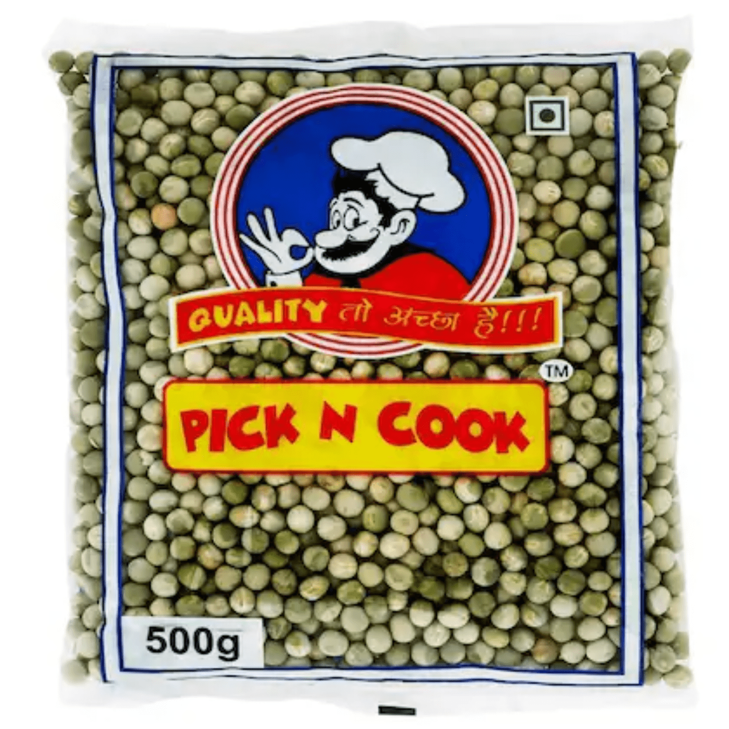 Pick N Cook Green Vatana / Matar 500 gm (पिक ऍन कुक हिरवी वटाणा ५०० ग्रॅम)