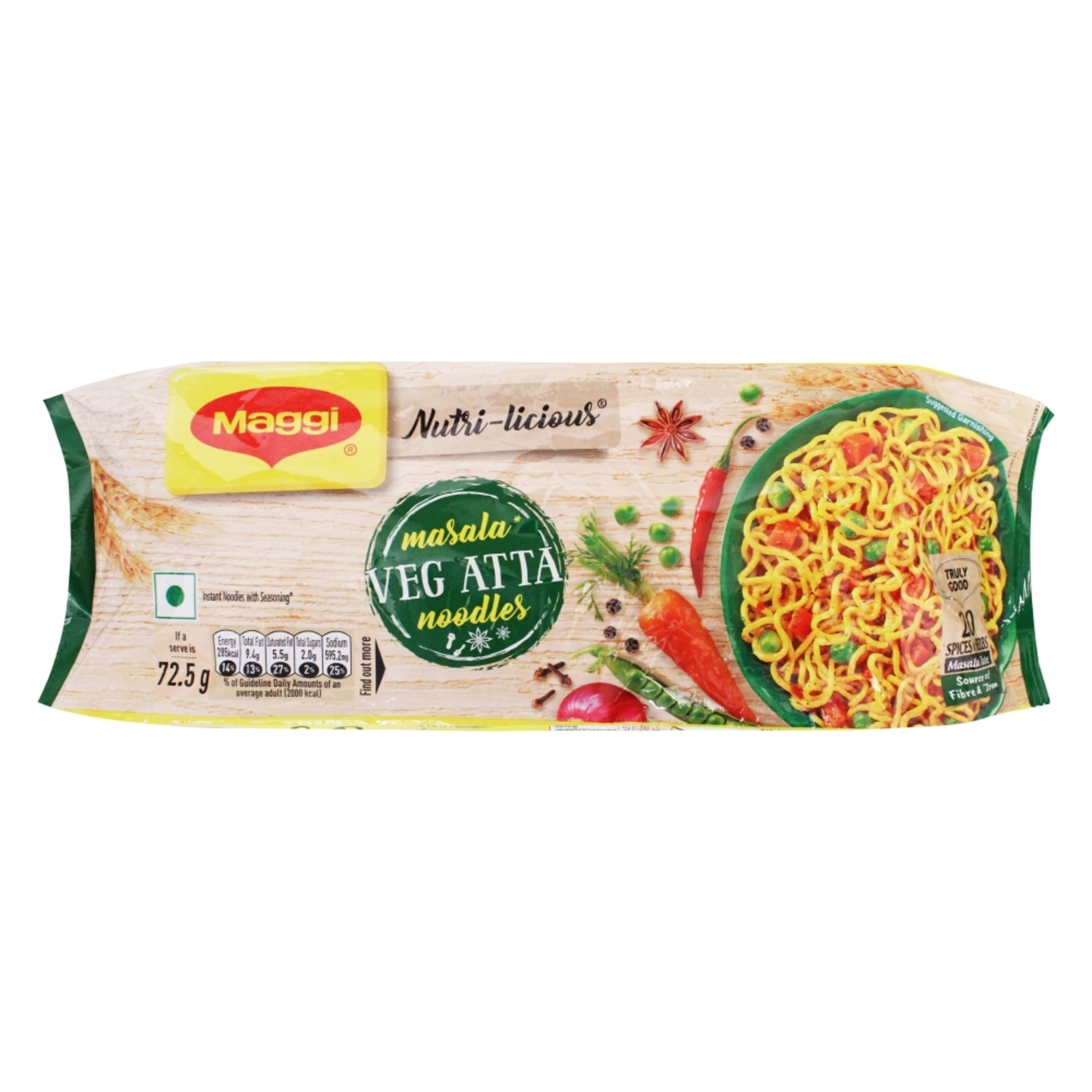 Maggi Masala Veg Atta Noodles: 435 gms