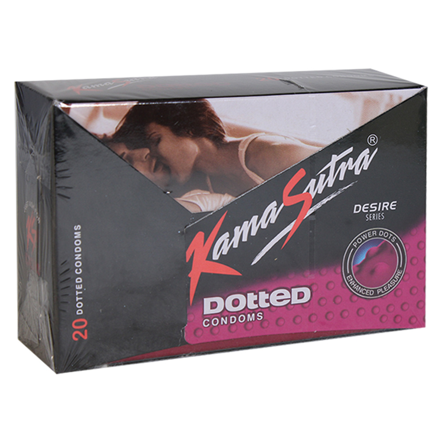 Kamasutra Dotted Condoms: 20 Pieces