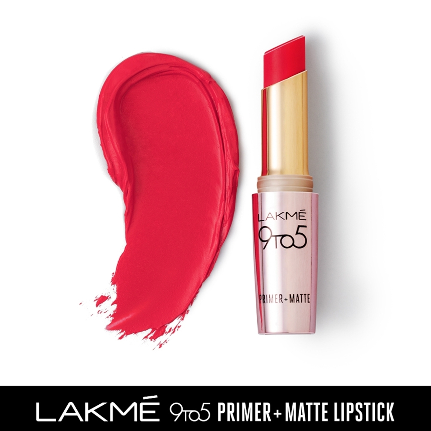 Lakme 9to5 Primer + Matte Lipstick - Pink Rose: 3.6 gms