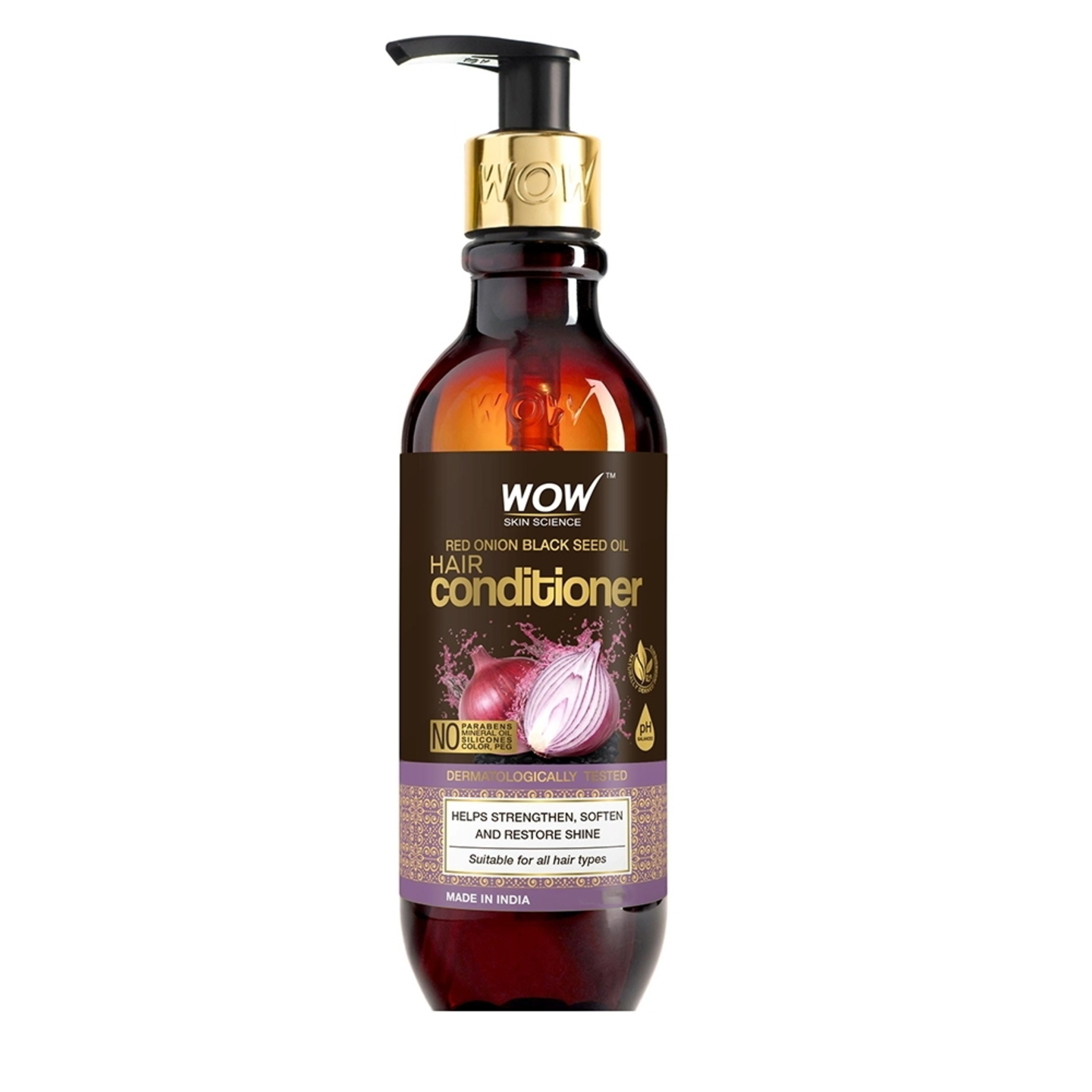 WOW Skin Science Red Onion Black Seed Conditioner: 250 ml