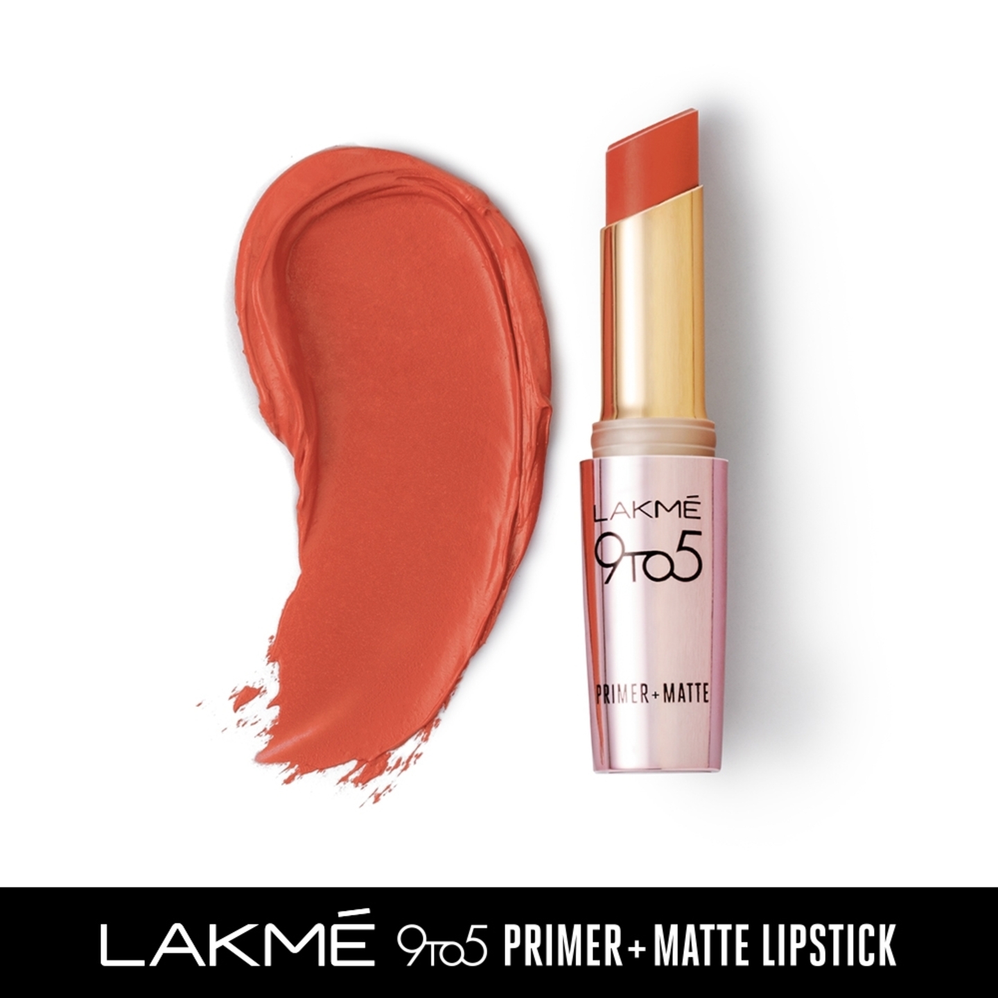 Lakme 9to5 Primer + Matte Lipstick - Brick Blush: 3.6 gms