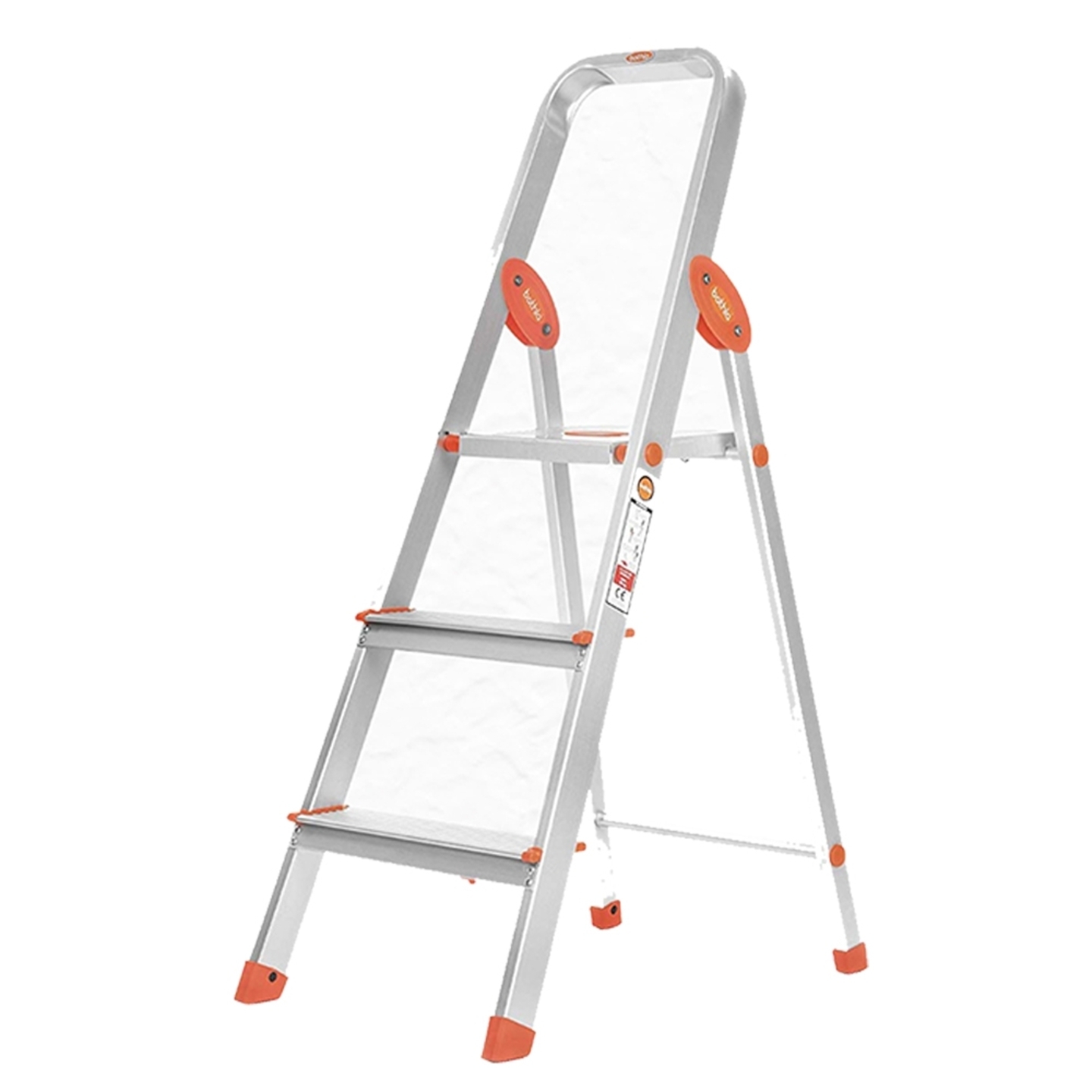 3 Step Ladder - Orange 1 Unit