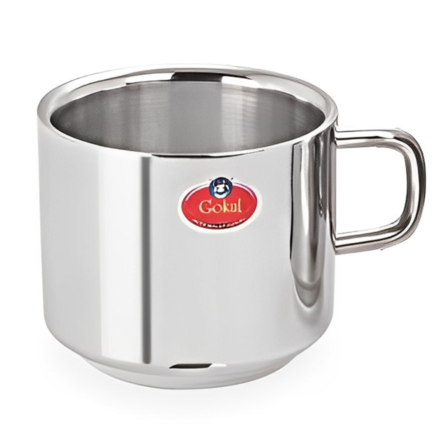 Gokul Stainless Steel Mug - Medium: 100 ml