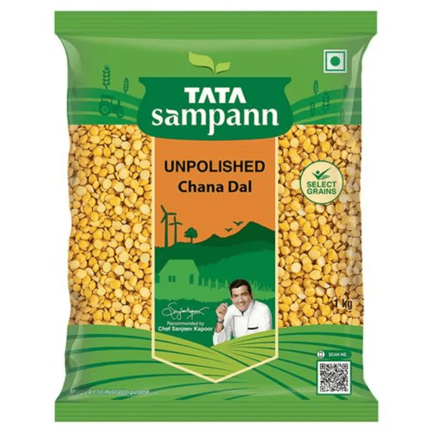 Tata Sampann Unpolished Chana Dal 1 kg