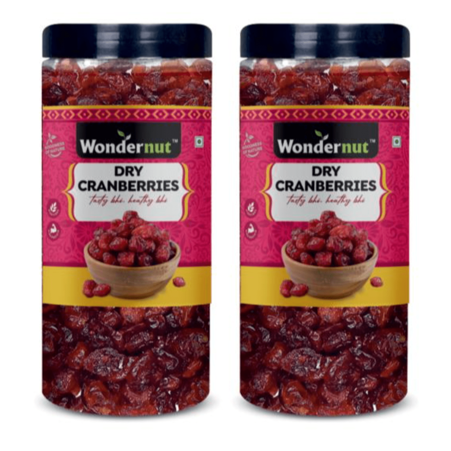 Wondernut Dry Cranberry 500gm Pack of 2, Each 250gm