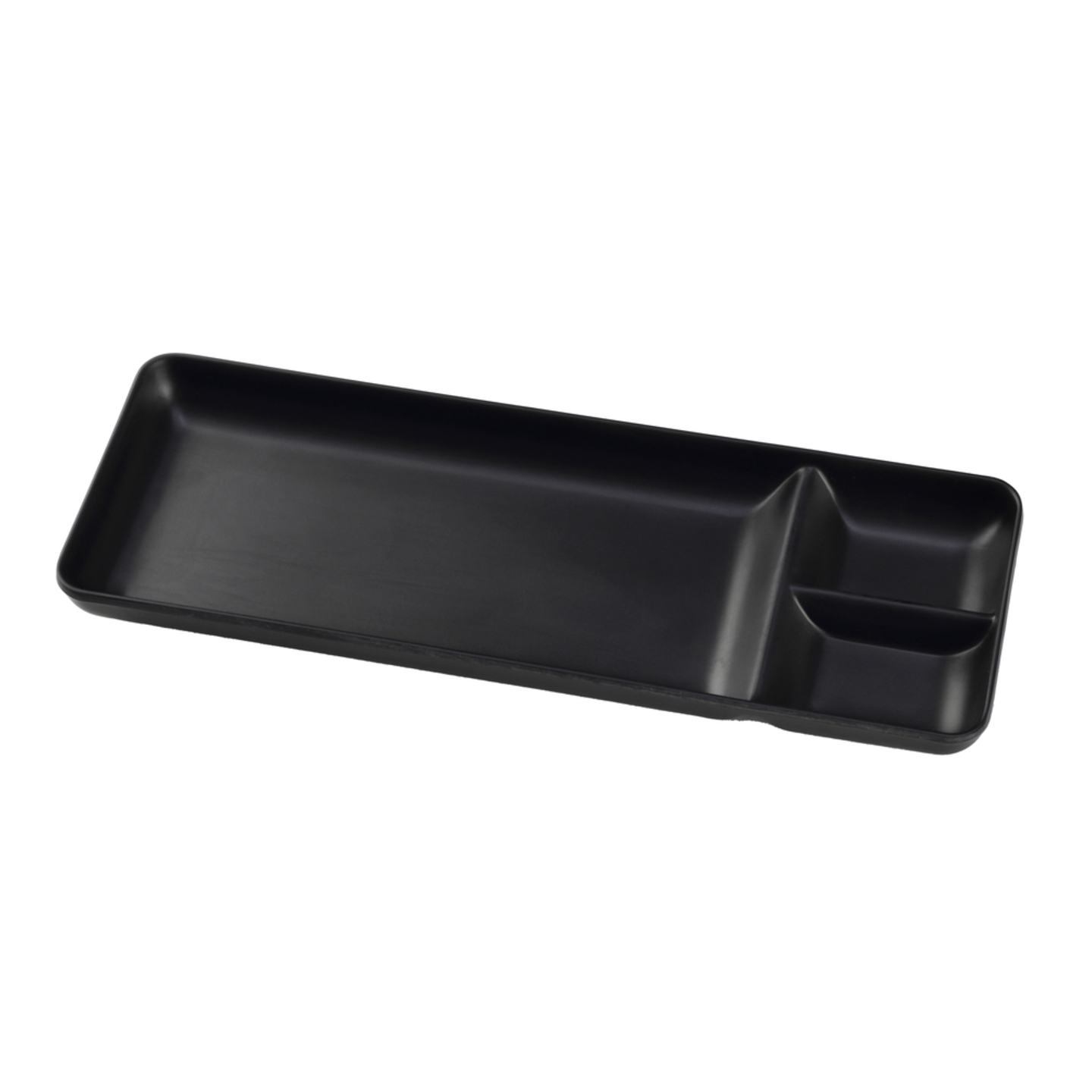 Melamine Chip & Dip Serving Platter - Matte Black: 1 Unit